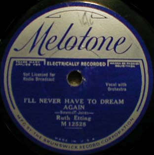 78-I'll Never Have To Dream Again-Melotone M12528